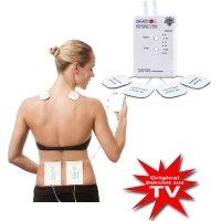 The TENS unit relieves muscular tension