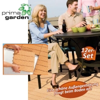 Patio slabs Bankirai optics Set of 12
