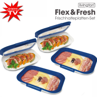 Livington Flex&Fresh 4er Frischhalteplatten Set