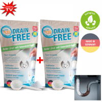 Pure100 Drain Free Déboucheur 1+1 - doux pour les tuyaux dévacuation
