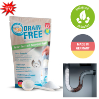 Pure100 Drain Free déboucheur 1 kg - doux pour les tuyaux dévacuation