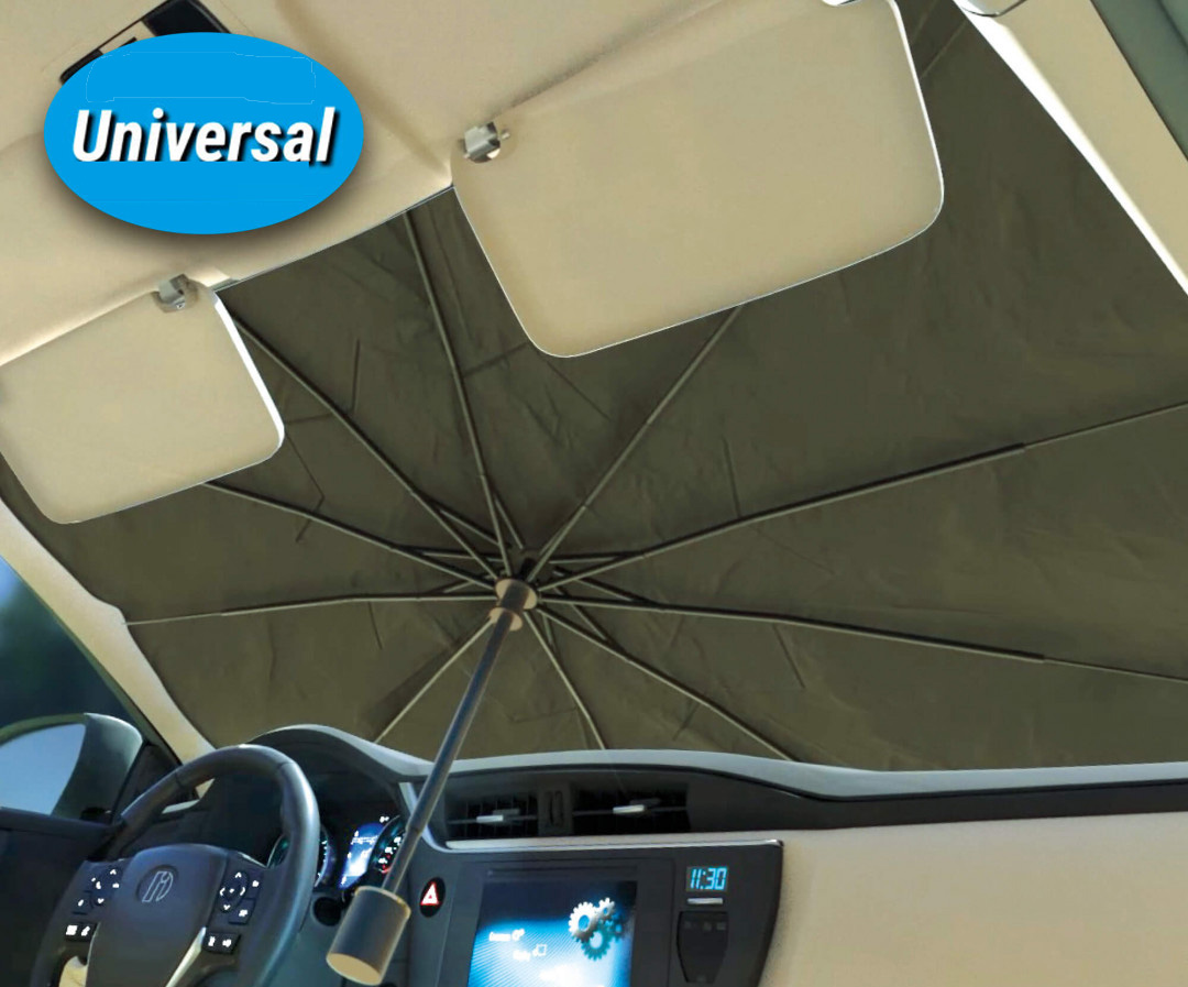 Neues Auto Windschutzscheibe Sonnenschirm, faltbare Auto Sonnenschirm  Regenschirm, Anti-UV Kugelsicheres Gewebe