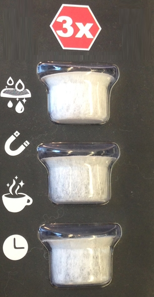 Set de filtres anticalcaires 3en1 pour machines à café à capsules