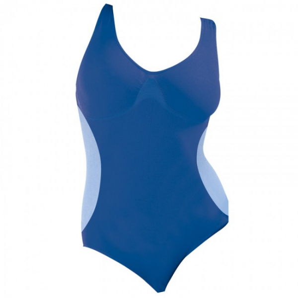 Figur Body Slim Badeanzug Blau Grösse XL