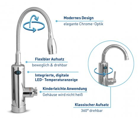 Robinet Aquadon SmartHeater avec chauffe-eau instantané