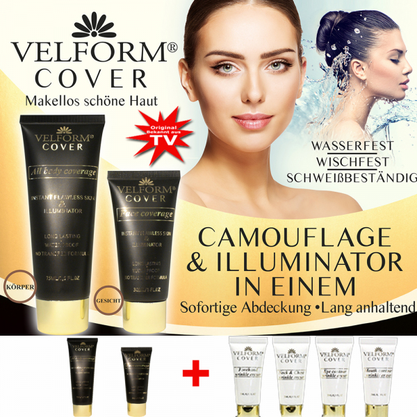 Velform® Cover deckendes Makeup Set - Farbe Honey