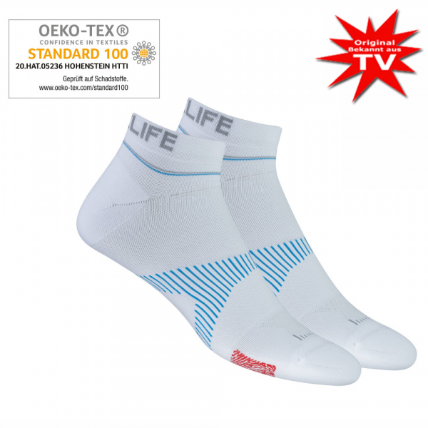 Neuro Socks Athletic NoShow Blanc - Taille L