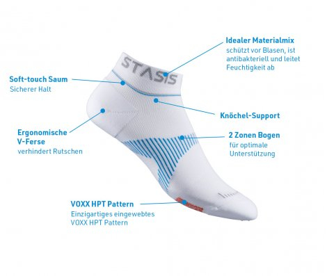 Neuro Socks Athletic NoShow Blanc - Taille L