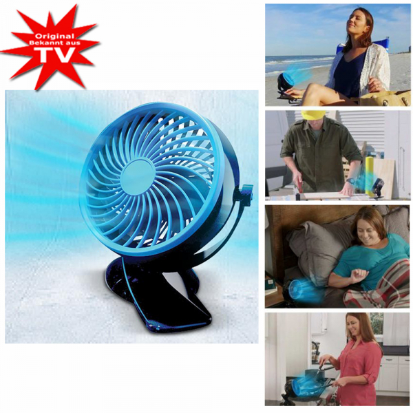 Livington Go Fan - Ventilateur mobile à batterie noir