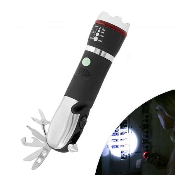 Panta Safe Guard LED Taschenlampe + Multi-Tool + Notfallhilfe
