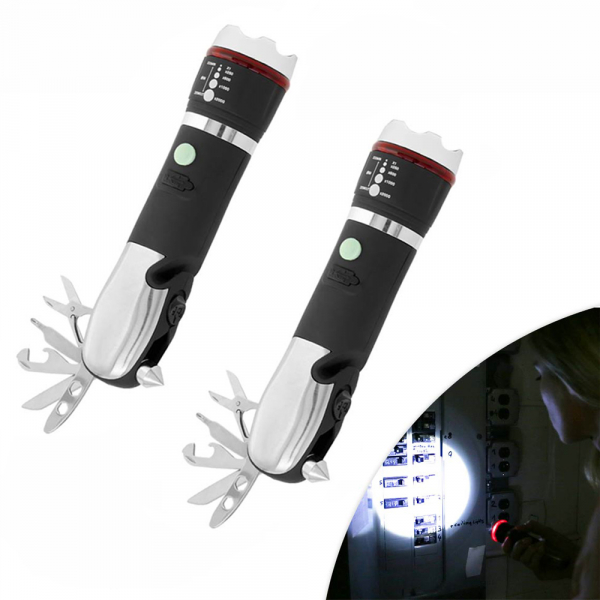 Panta Safe Guard Multi- LED Taschenlampe 3in1 1+1 Set