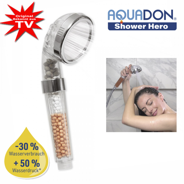 Aquadon Shower Hero - augmente la pression de leau et économise leau