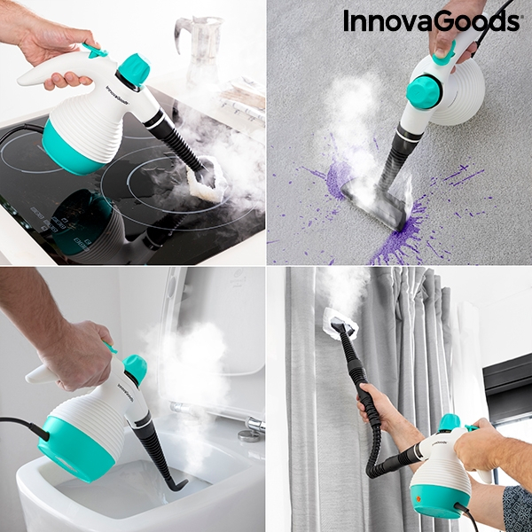 9in1 Hand Steam Cleaner Steany with many accessories 0,35L 3 Bar 1000W