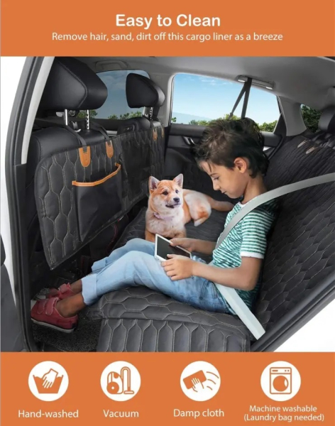 Autositzschoner 4in1 deluxe für Hunde und Kinder - Wasserfest, Wandelbar und Waschbar