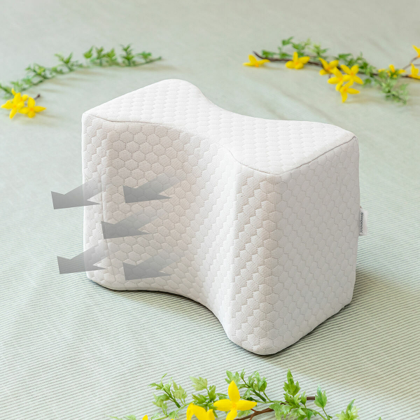 InnovaGoods Lerellow Beinkissen mit Befestigungsband – Ergonomischer Schlafkomfort für Seitenschläfer