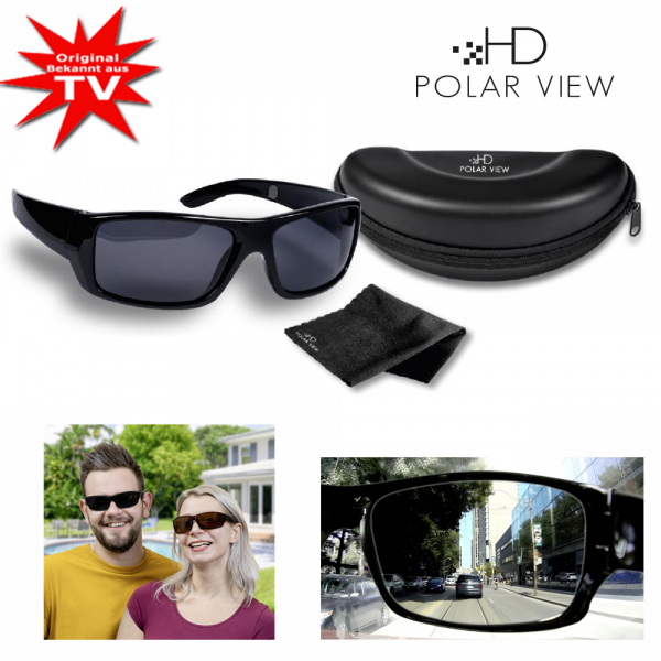 HD Polar View Sonnenbrille bekannt aus dem TV - Schwarz