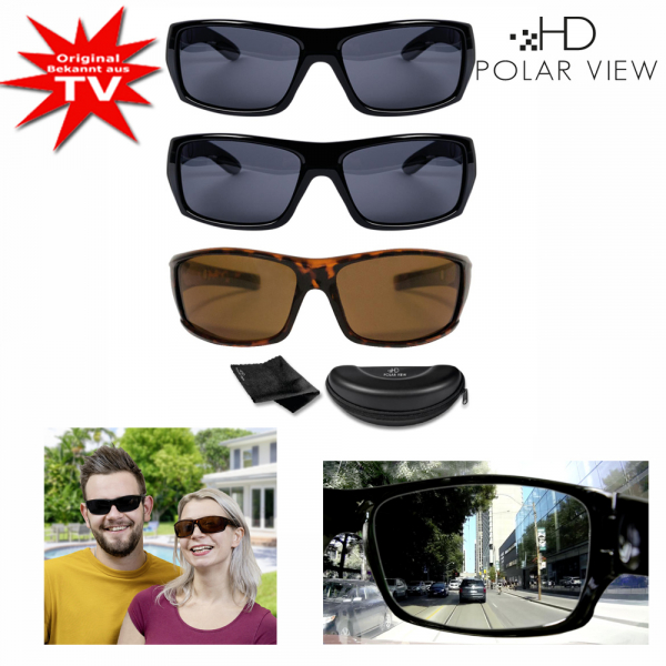 HD Polar View Sunglasses from TV - 2+1 free - Black