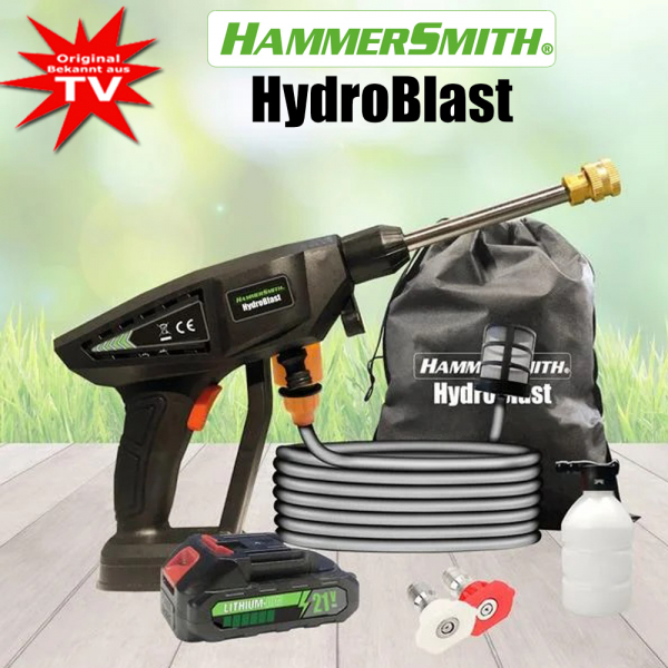 Hammersmith HydroBlast Nettoyeur haute pression à batterie avec accessoires gratuits