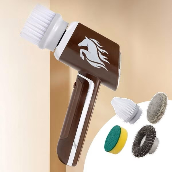 Horsepower Scrubber Pro elektrische Reinigungsbürste mit Akku & Rotation inkl. Zubehör gratis