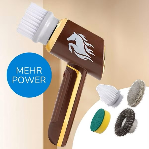 Horsepower Scrubber Pro elektrische Reinigungsbürste mit Akku & Rotation inkl. Zubehör gratis
