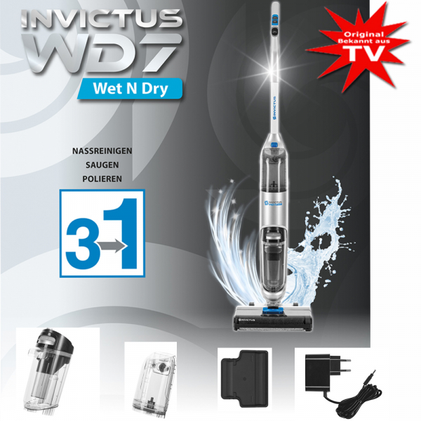 Invictus WD7 Kit daspiration eau et poussière sans fil 11 pces