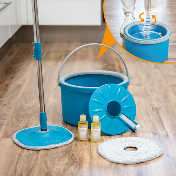 Livington Clean Water Spin Mop Fresh Water Mopping System - Set with Cleaner & Pads