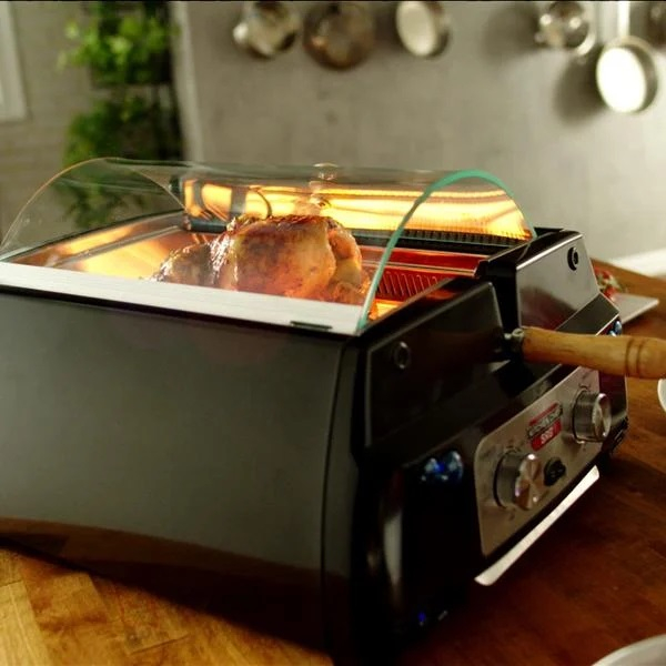 Livington Rotisserie Chef Gril de table avec accessoires gratuits