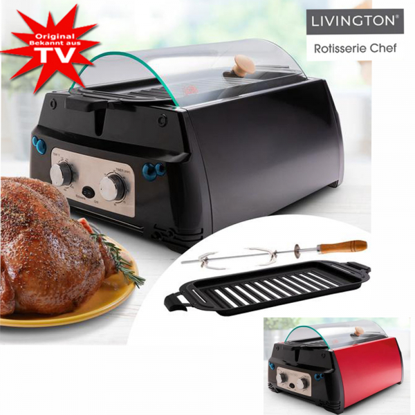 Livington Rotisserie Chef table grill with free accessories
