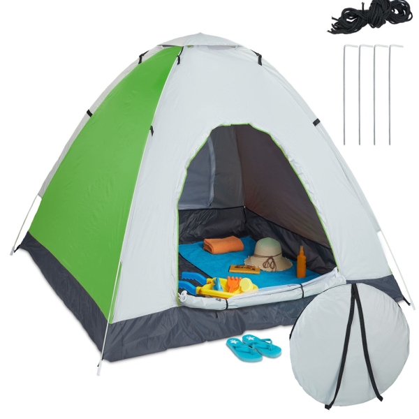 Throw tent with pop-up automatic and carrying bag