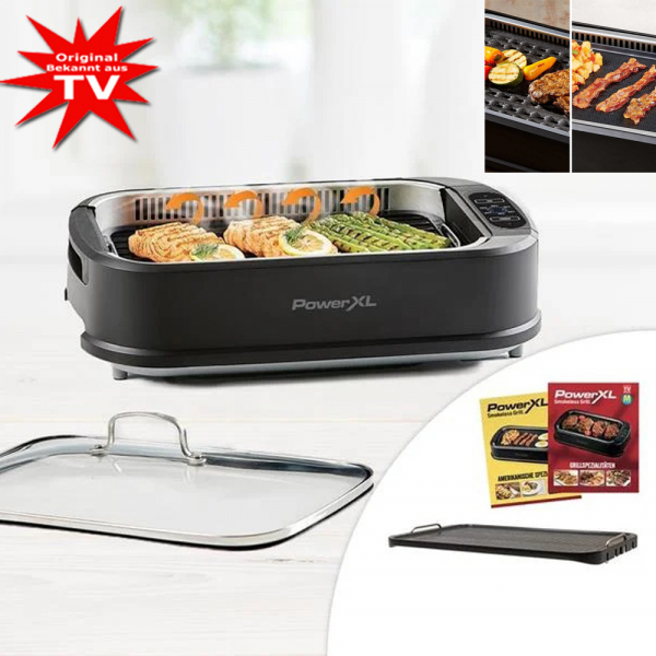 PowerXL Smokeless Grill 2in1 Indoor Grill incl. accessories FREE of charge
