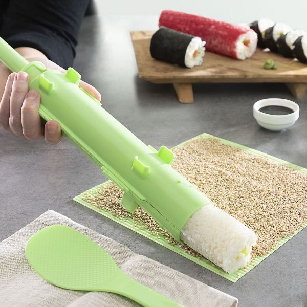 InnovaGoods Suzooka Sushi-Set mit Rezepten – Perfekte Sushi-Rollen im Handumdrehen