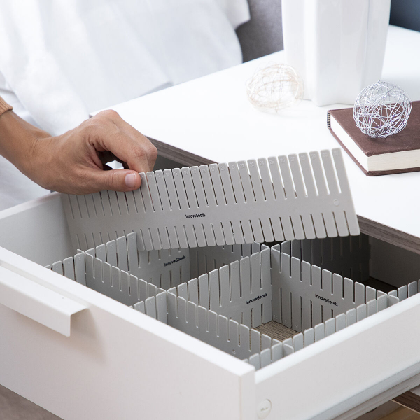 InnovaGoods Condor Verstellbarer Schubladenorganisator – 16-teiliges DIY-Ordnungssystem