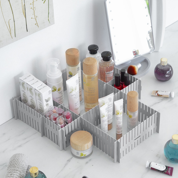 InnovaGoods Condor Verstellbarer Schubladenorganisator – 16-teiliges DIY-Ordnungssystem