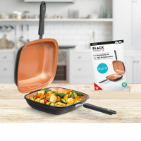 Livington Black Doubletta 2in1 Wendepfanne