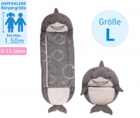 Happy Nappers cuddly toy sleeping bag - shark size L