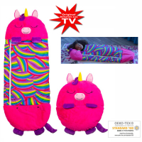 Happy Nappers cuddly toy sleeping bag - Unicorn pink size L