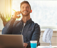 Livington Fold & Cold Extendable Battery Fan