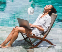 Livington Fold & Cold Extendable Battery Fan