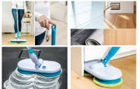 Hurricane Floating Mop Akku-Mop mit Doppel-Rotation