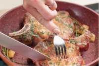 Livington Copper & Stone Pan Set 24cm+28cm - Structure robuste à 7 couches