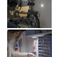 Lampes LED HandyLux Top Bright avec capteur de mouvement et de lumière Lot de 4