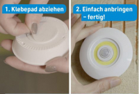 HandyLux Top Bright LED Lampen mit Bewegungs- und Lichtsensor 4+4 Set