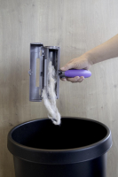 Brosse à poils danimaux Fur Daddy avec technologie micro-sonique Fonctionne avec des piles