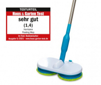 Hurricane Floating Mop Deluxe Mop à batterie avec double rotation et 12 pads