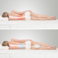 InnovaGoods Lerellow Beinkissen mit Befestigungsband – Ergonomischer Schlafkomfort für Seitenschläfer