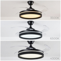 InnovaGoods Deckenventilator mit LED-Licht & 4 einziehbaren Flügeln – Luxus-Komfort für Ihr Zuhause