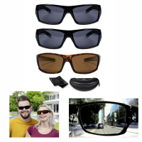 Lunettes de soleil HD Polar View de la TV - 2+1 gratuites - Noir
