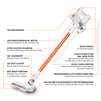 INVICTUS X5 FACELIFT Akkustaubsauger Set 12-tlg. - Motorisierte Elektrobürste