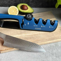 Livington BladeStar 3in1 Aiguiseur de couteaux professionnel pour couteaux, ciseaux, outils de jardinage, etc.