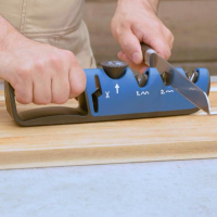 Livington BladeStar 3in1 Aiguiseur de couteaux professionnel pour couteaux, ciseaux, outils de jardinage, etc.